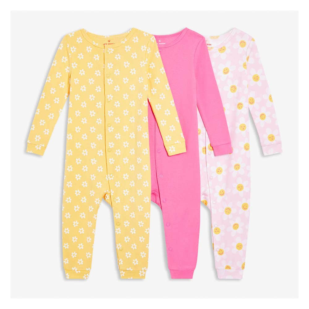 Joe Fresh Baby Girls 3 Pack Sleeper 1 ea Atlantic Superstore